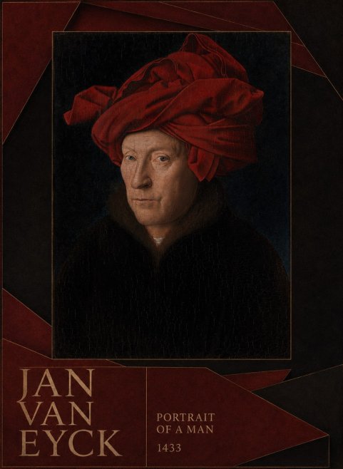 Jan van Eyck Portrait of a Man IV No6 - Poster
