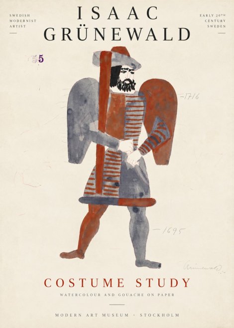 Isaac Grünewald Costume Study VII No6 - Poster