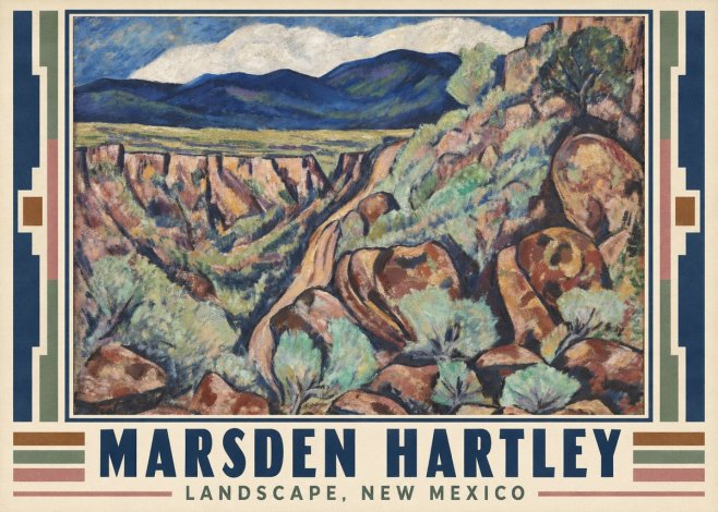 Marsden Hartley Landscape, New Mexico No1 - Poster