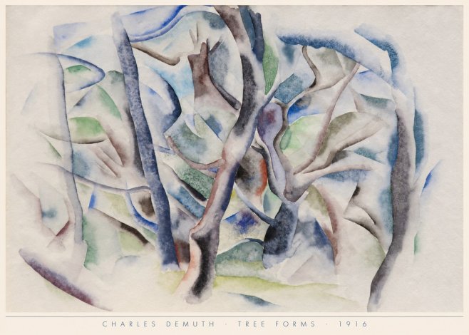 Charles Demuth Tree Forms No6 - Poster