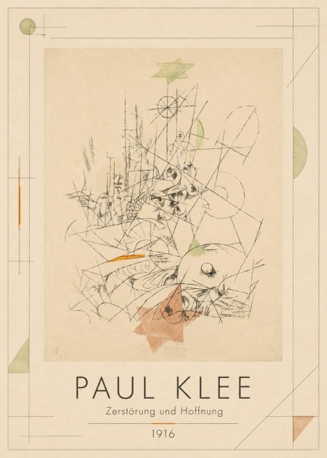 Paul Klee Zerstörung Und Hoffnung II No1 - Poster