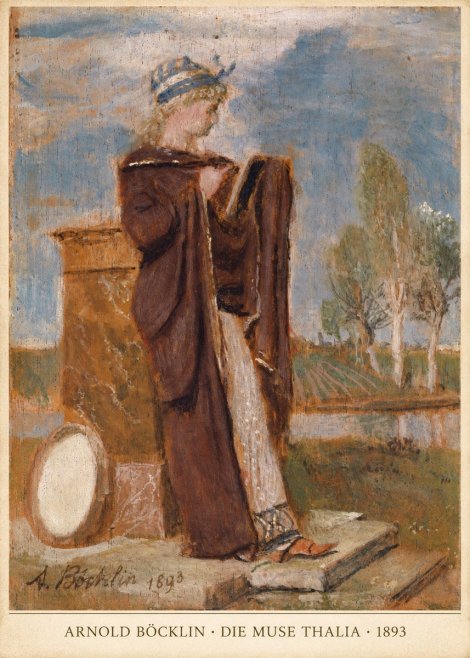 Arnold Böcklin Die Muse Thalia I No2 - Poster