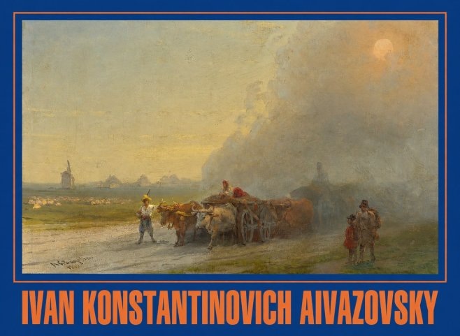 Ivan Konstantinovich Aivazovsky Landscape with Oxen No2 - Poster