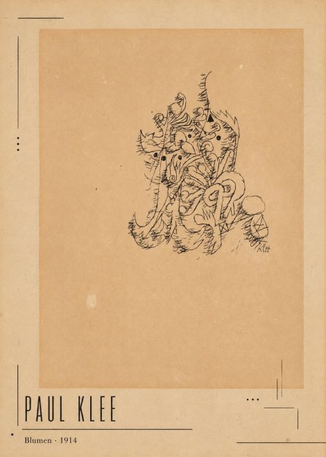 Paul Klee Blumen II No2 - Poster