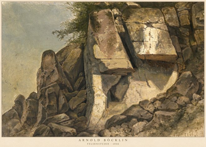 Arnold Böcklin Felsenstudie No5 - Poster