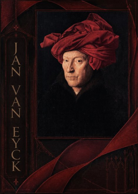 Jan van Eyck Portrait of a Man in a Turban No2 - Poster