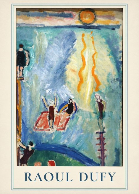 Raoul Dufy The Swimmers No2 - Poster