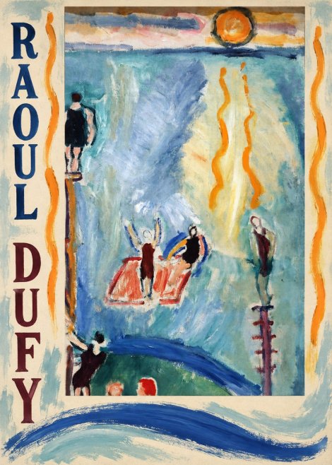 Raoul Dufy The Swimmers No5 - Poster