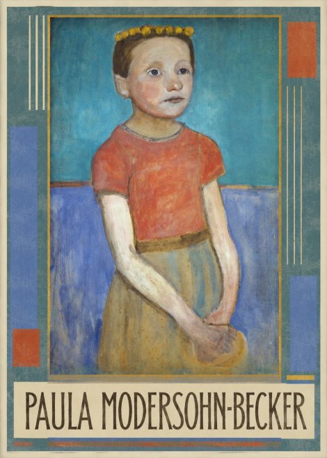 Paula Modersohn-Becker Girl with Crown No1 - Poster
