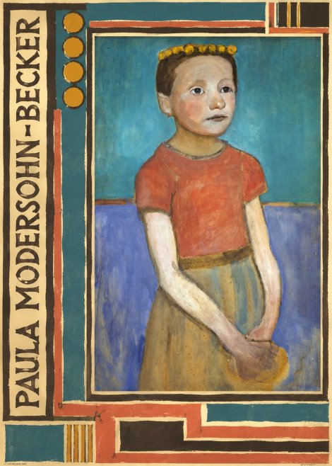 Paula Modersohn-Becker Girl with Crown No5 - Poster