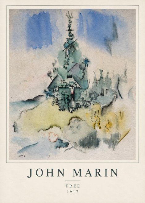 John Marin Tree No1 - Poster