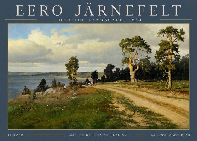 Eero Järnefelt Roadside Landscape, 1884 No4 - Poster