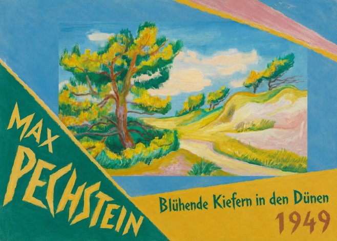 Max Pechstein Blühende Kiefern in Den Dünen No5 - Poster