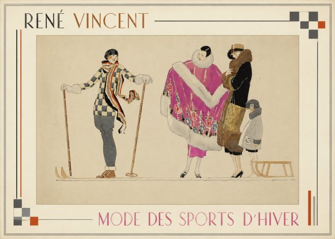 René Vincent Mode Des Sports D'hiver No1 - Poster
