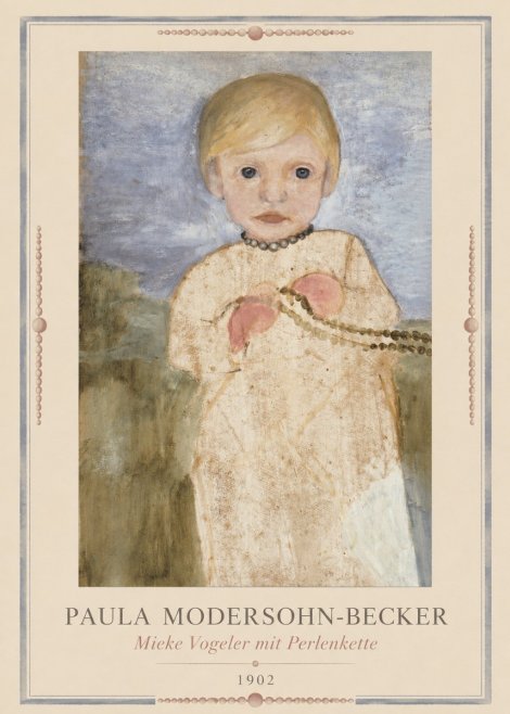 Paula Modersohn-Becker Mieke Vogeler Mit Perlenkette No2 - Poster