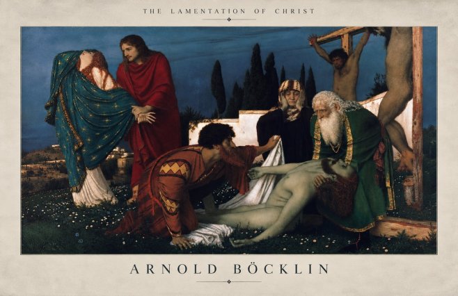 Arnold Böcklin The Lamentation of Christ No3 - Poster