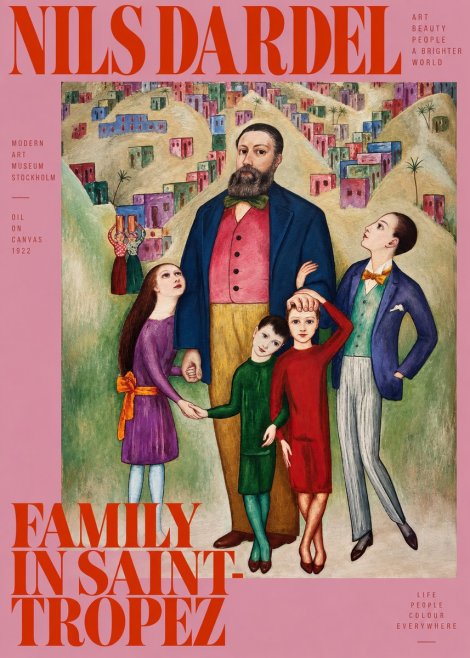 Nils Dardel Family in Saint-tropez No2 - Poster