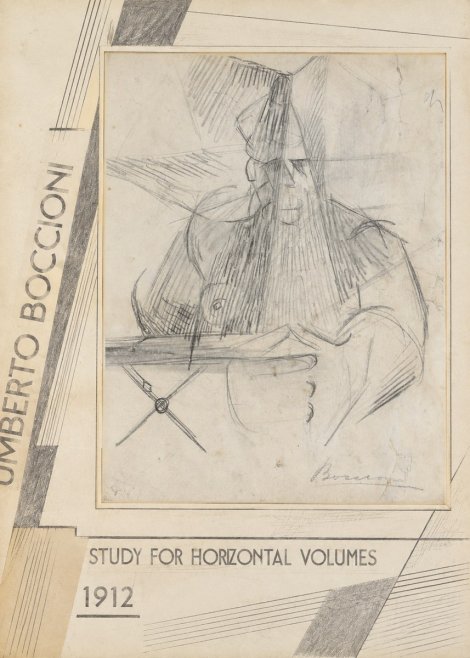 Umberto Boccioni Study for Horizontal Volumes No2 - Poster