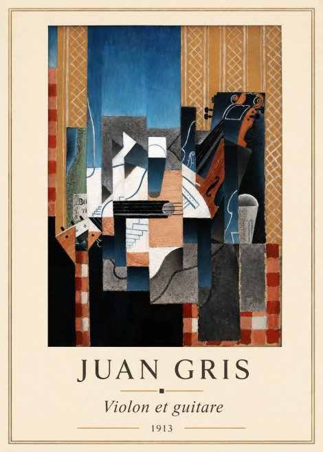 Juan Gris Violin and Guitar II No5 - Poster