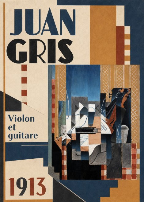 Juan Gris Violin and Guitar II No6 - Poster