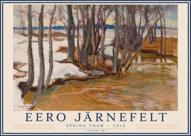 Eero Järnefelt Spring Thaw No3 - Poster