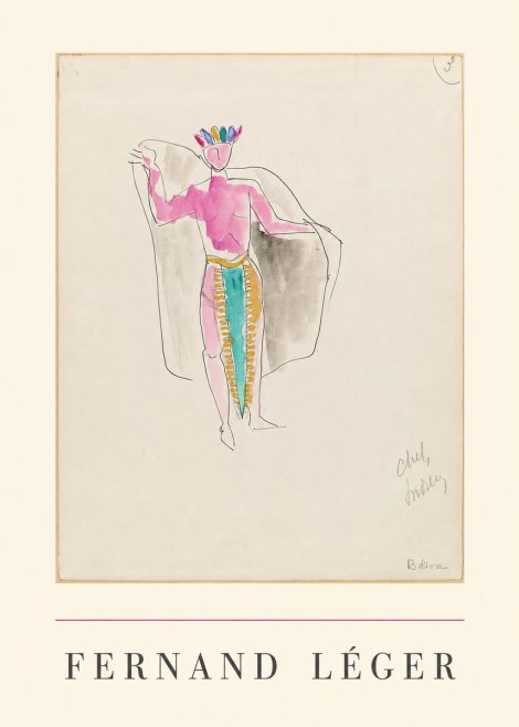 Fernand Léger Cheval, Indien No2 - Poster