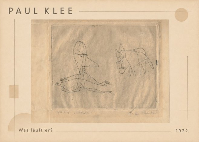 Paul Klee Was Läuft Er? No1 - Poster