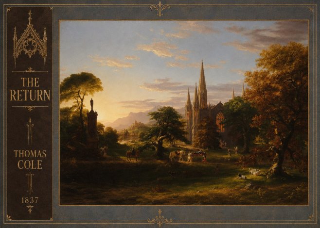 Thomas Cole The Return III No2 - Poster