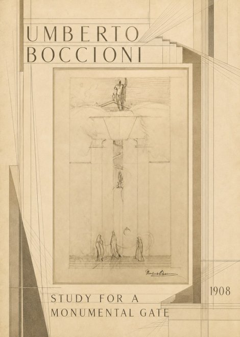 Umberto Boccioni Study for a Monumental Gate No6 - Poster