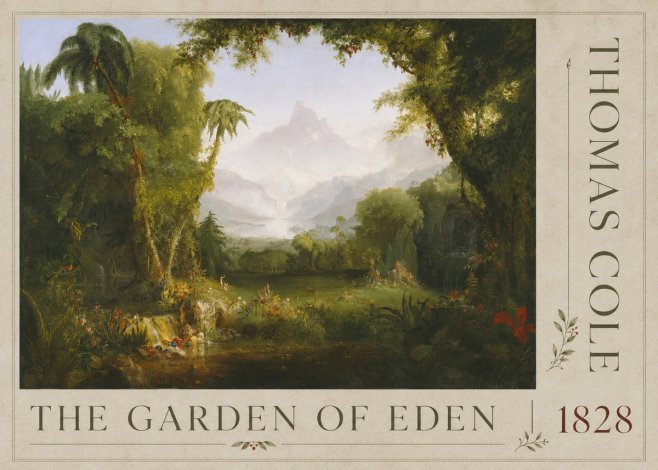 Thomas Cole The Garden of Eden II No4 - Poster