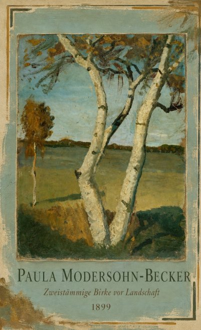 Paula Modersohn-Becker Zweistämmige Birke Vor Landschaft No1 - Poster