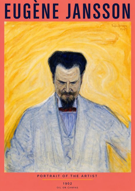 Eugène Jansson Portrait of the Artist II No3 - Poster