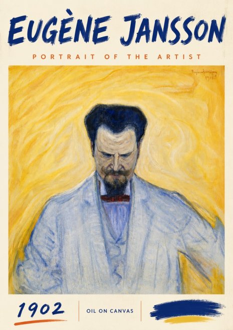 Eugène Jansson Portrait of the Artist II No6 - Poster