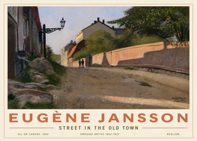 Eugène Jansson Street in the Old Town No6 - Poster