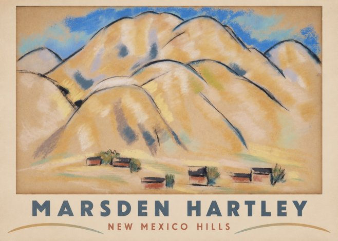 Marsden Hartley New Mexico Hills No2 - Poster