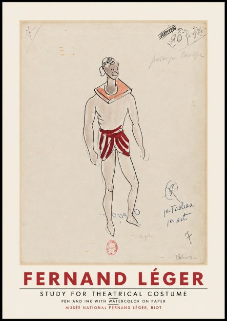 Fernand Léger Study for Theatrical Costume No2 - Poster