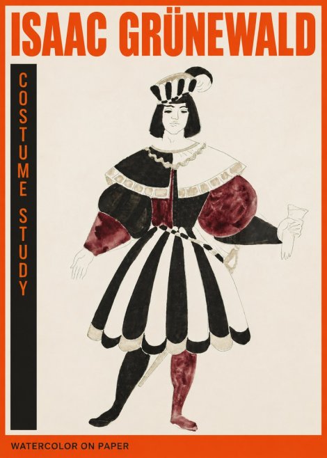 Isaac Grünewald Costume Study VIII No2 - Poster