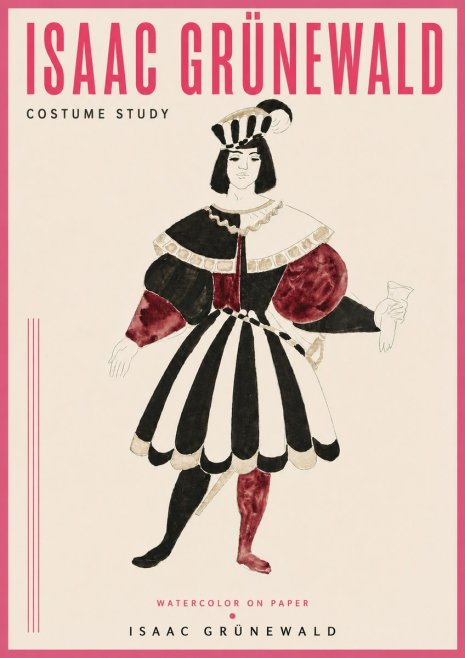 Isaac Grünewald Costume Study VIII No4 - Poster