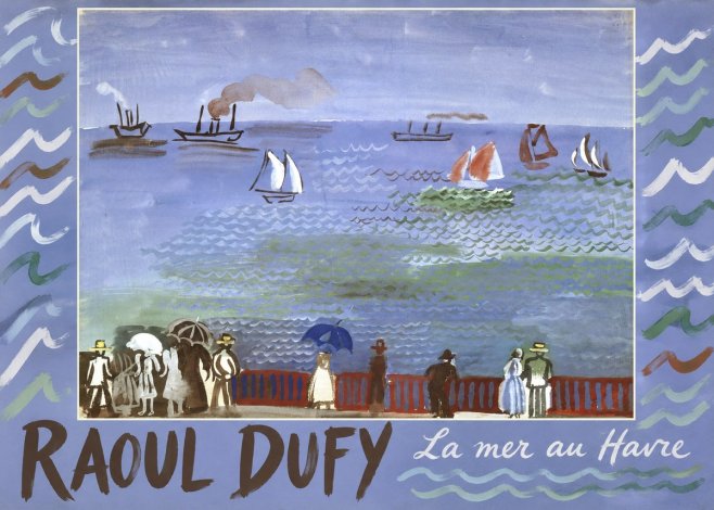 Raoul Dufy La Mer Au Havre No2 - Poster