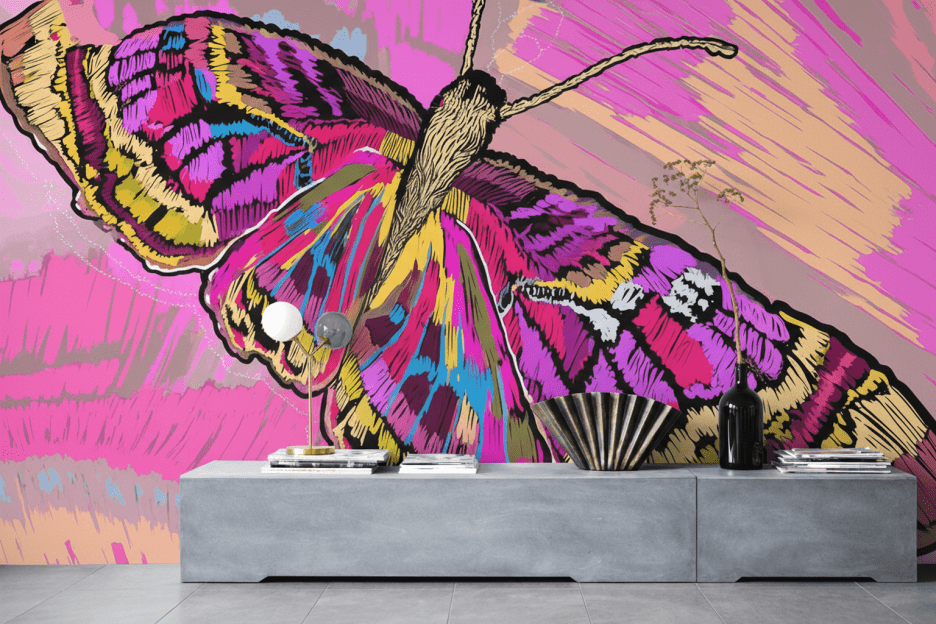 Frosted Butterfly Canvas