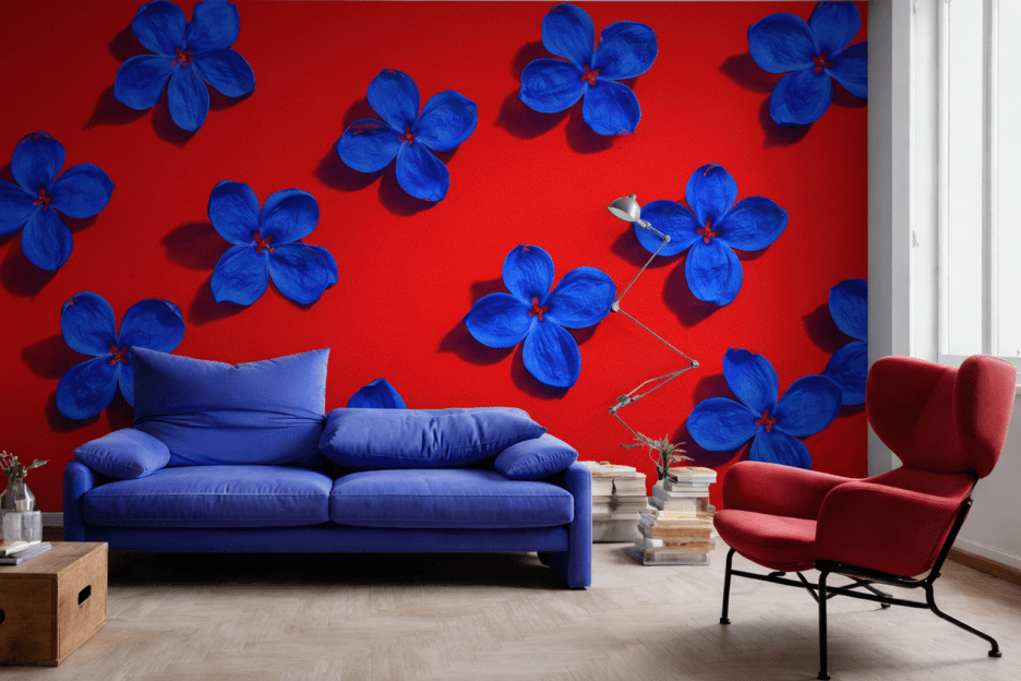 Blue Bloom Mural