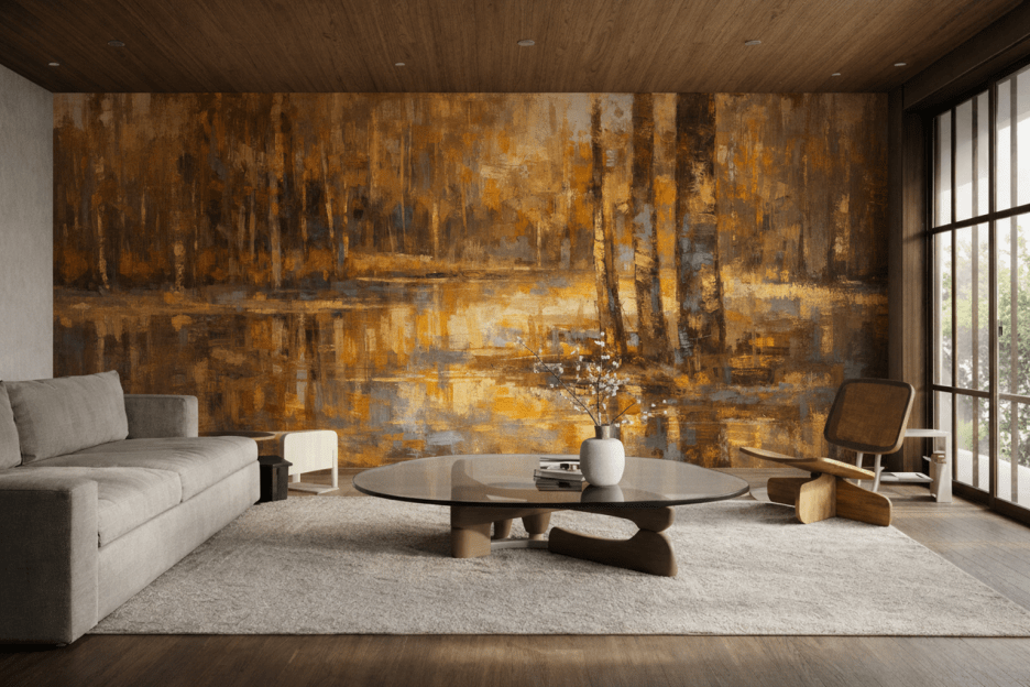 Golden Ripples Reflection