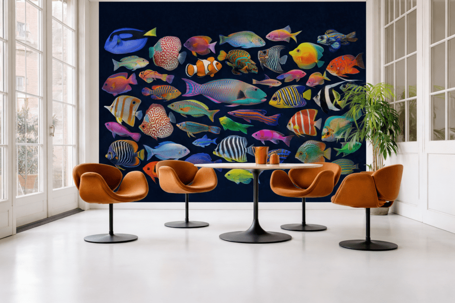 Vibrant Aquatic Mosaic