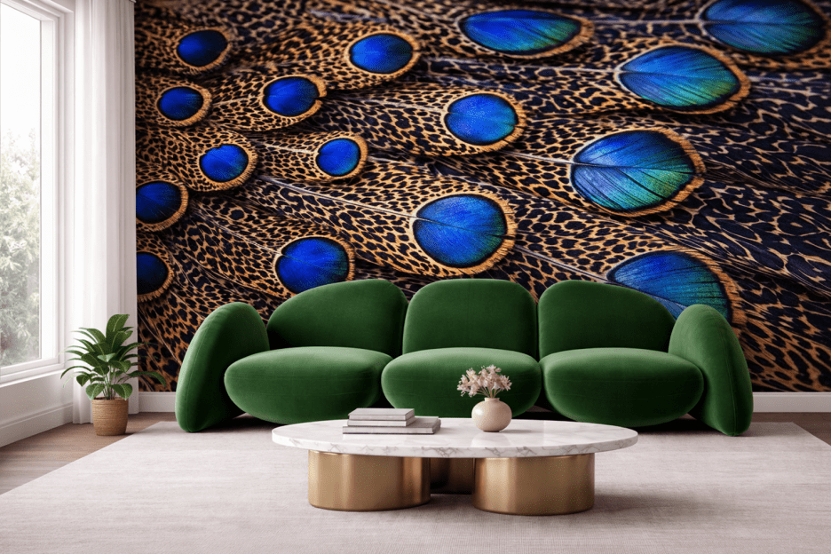 Iridescent Feather Mosaic