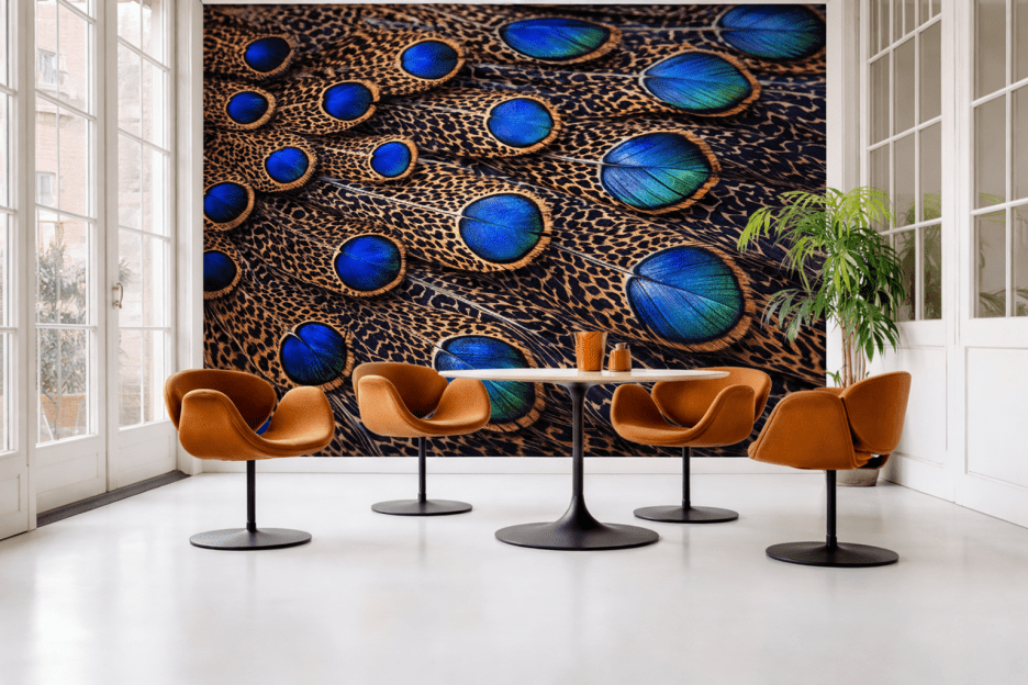 Iridescent Feather Mosaic