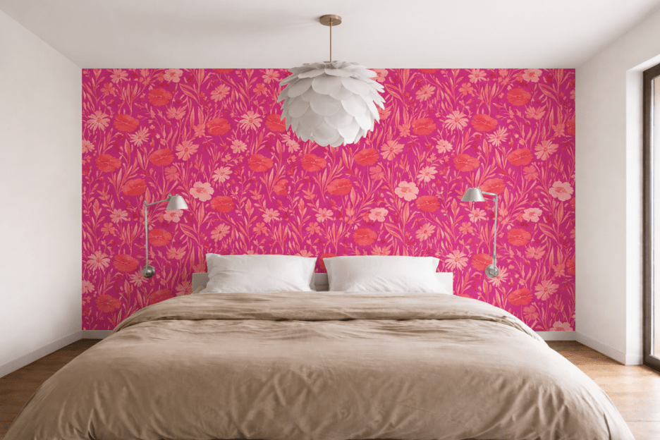 Crimson Blossom Field