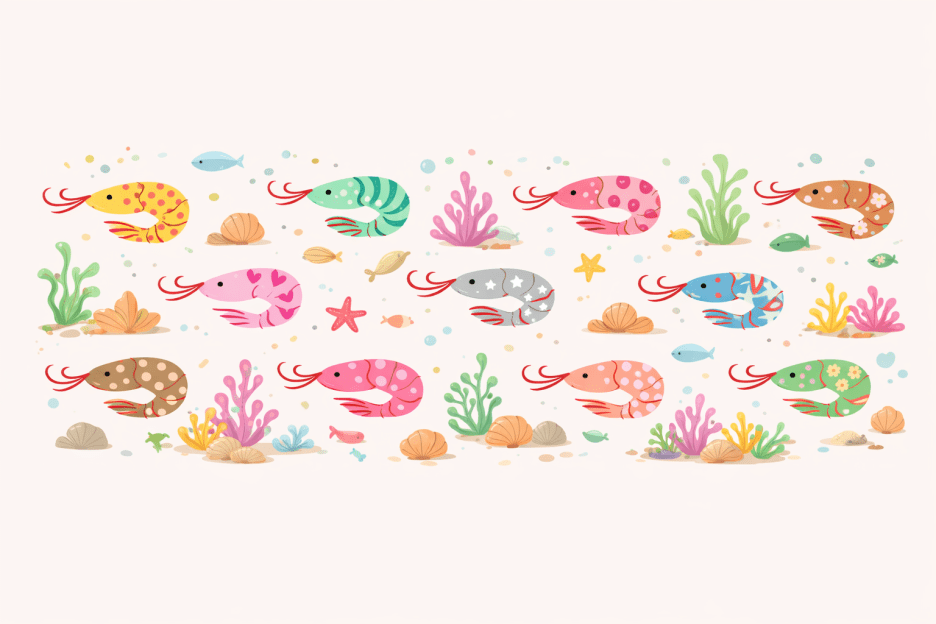 Shrimp Opal Seascape