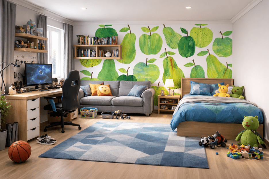 Verdant Orchard Tapestry