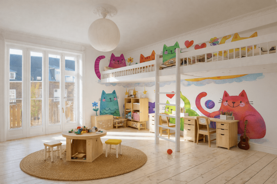 Whimsical Feline Collage