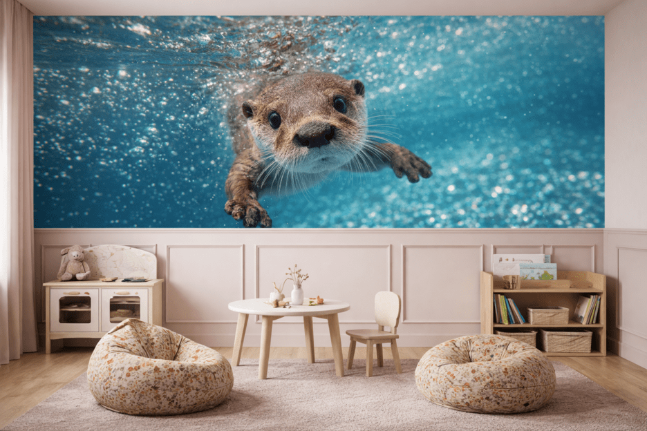 Otter Underwater Gaze